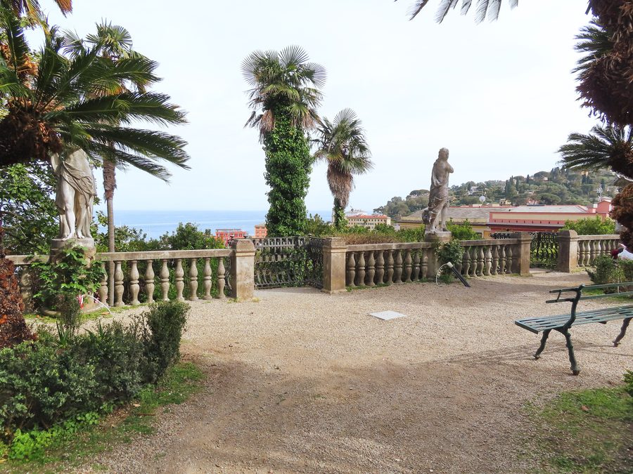 Italienischer Garten im Park der Villa Durazzo-Centurione in Santa Margherita Ligure