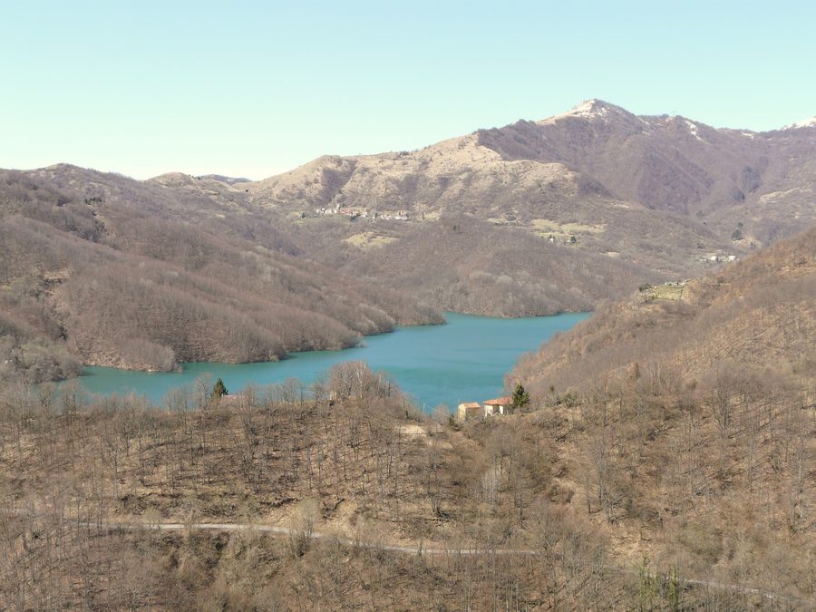 Lago del Brugneto, von Fascia aus gesehen