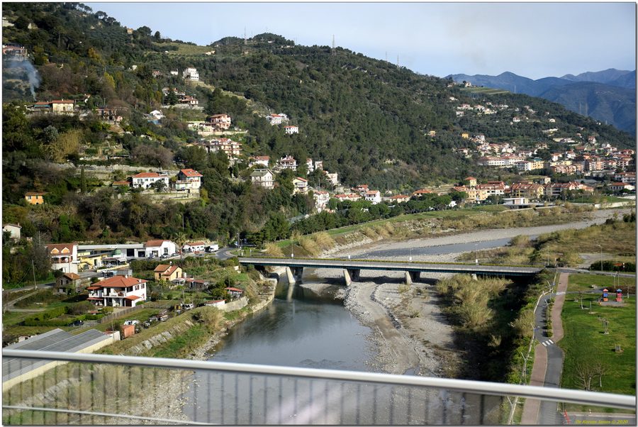 Landschaft im Val Nervia bei Camporosso