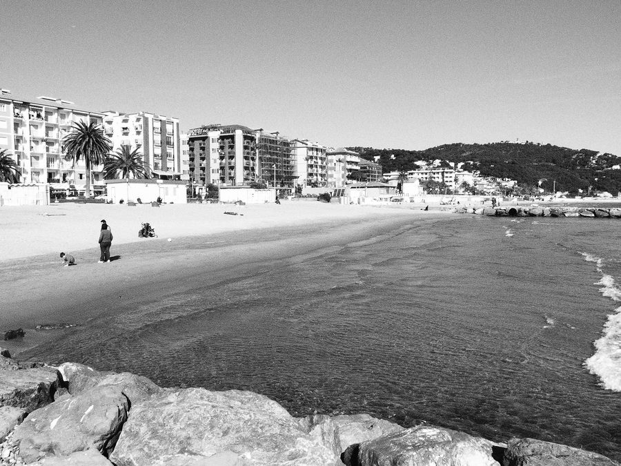 Küste und Strand von Marina di Andora