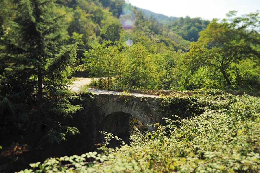 Dritte römische Brücke im Quazzola-Tal bei Cadibona-Quiliano