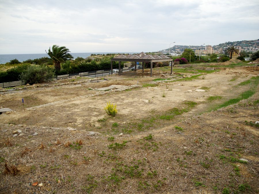 Archäologische Ausgrabungsstätte Costa Balenae bei Riva Ligure, Blick von Norden