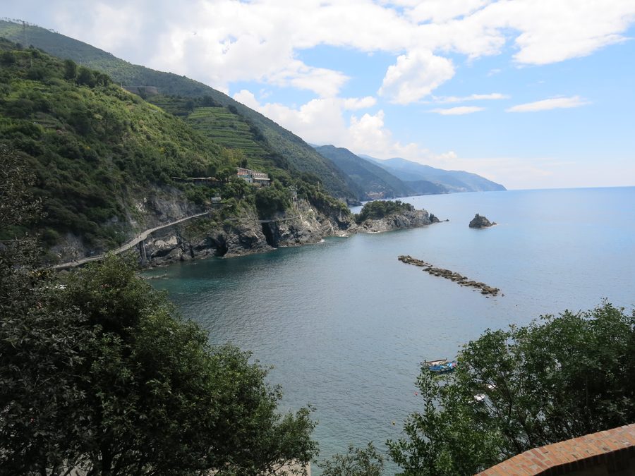Küste der Cinque Terre von Monterosso al Mare aus gesehen