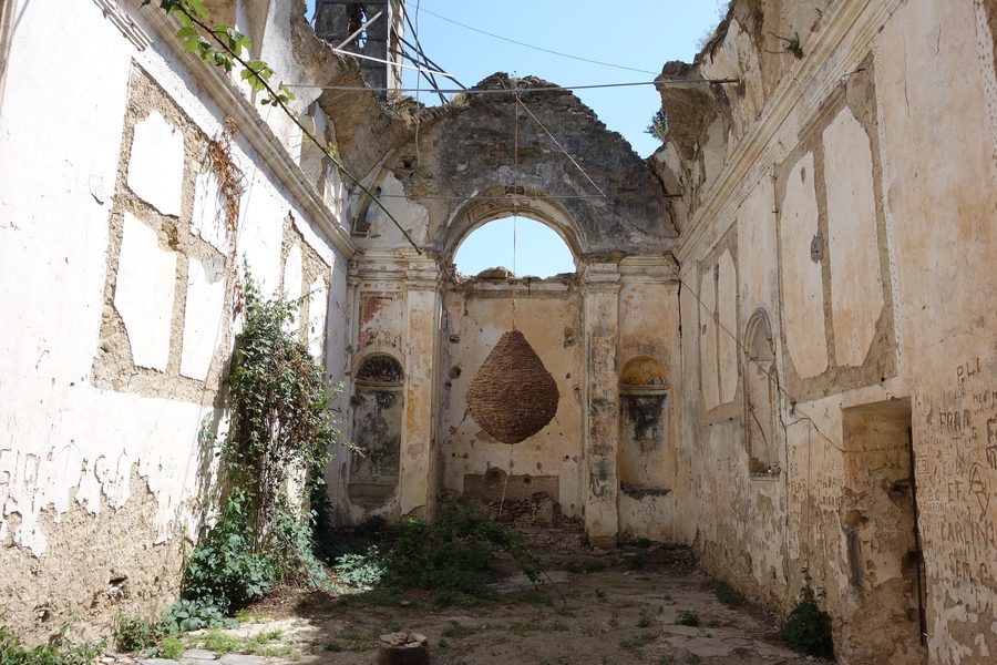 Historische Gebäude in Bussana Vecchia bei Sanremo