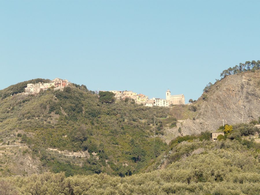 Panorama della frazione di San Bernardino, Vernazza, Cinque Terre, La Spezia