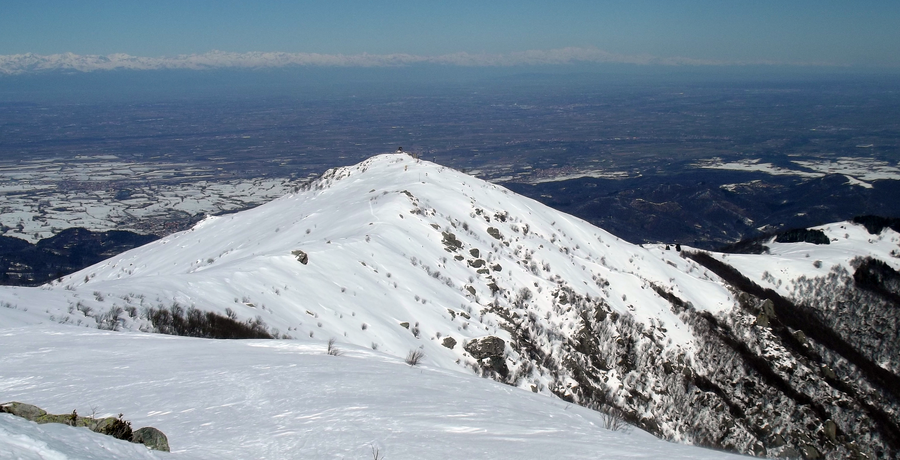 Monte Pigna in den Ligurischen Alpen von der Cima Gardiola aus gesehen
