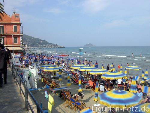 Strand von Alassio