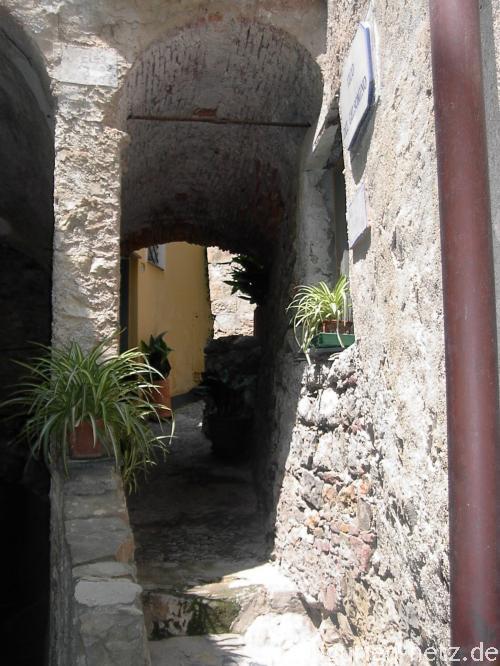 Verträumte Gasse in Cervo